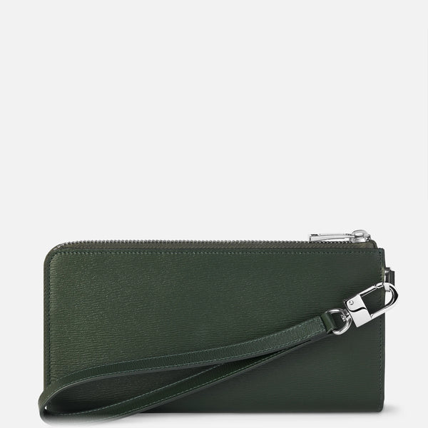 محفظة Montblanc Meisterstuck 4810 بسعة 12 سم مكعب وسحاب معصم الغابة