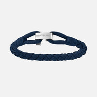 سوار Montblanc Wrap Me باللون الأزرق من النايلون والفولاذ