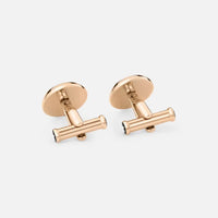 Montblanc Cufflinks steel 5N PVD glass inlay