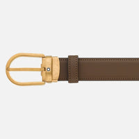 Montblanc Horseshoe buckle brown 30 mm leather belt